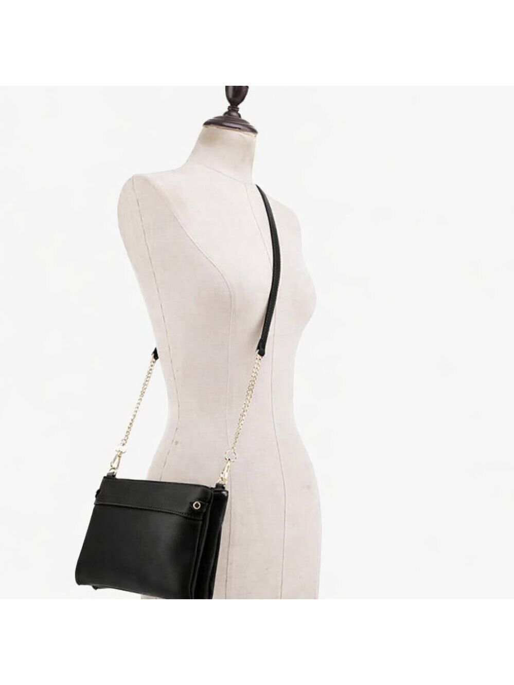 Isabelle Faux Leather Crossbody Bag with Multiple Pockets   C1